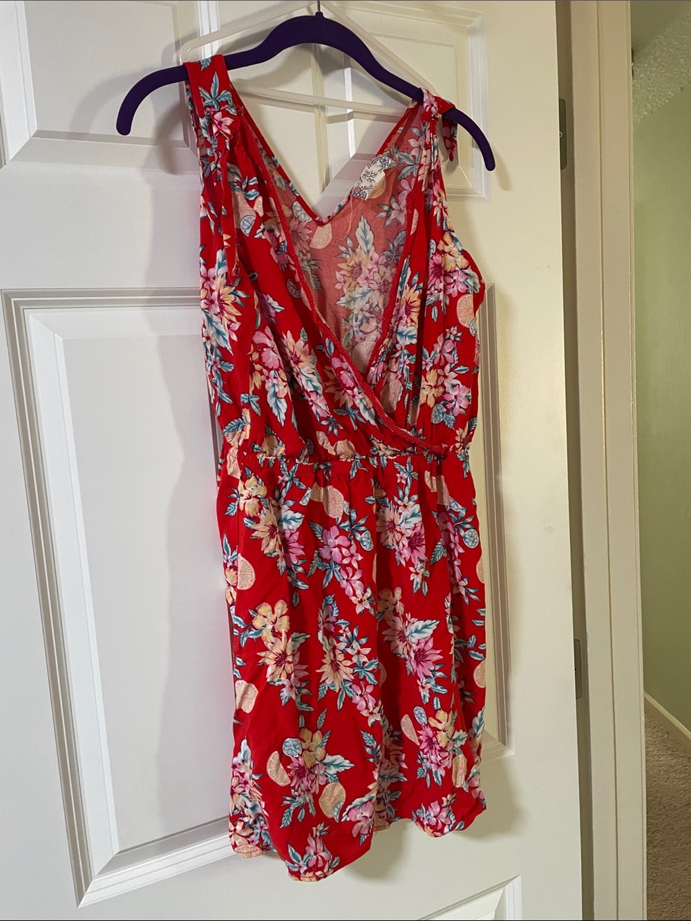 Red summer dress